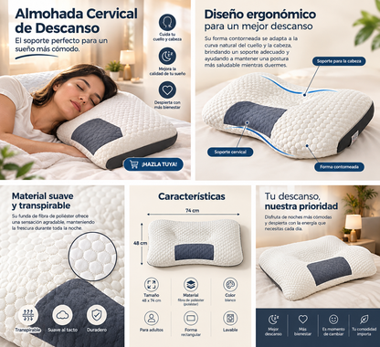 Almohada RelaxPro™ - Tu Descanso Empieza Aquí