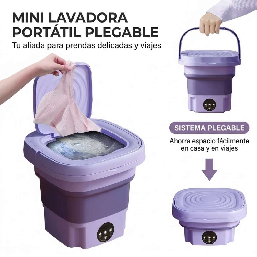 LavaFácil™ - Lavadora Portátil Para Tus Prendas Fácilmente, Sin Lavar a Mano.