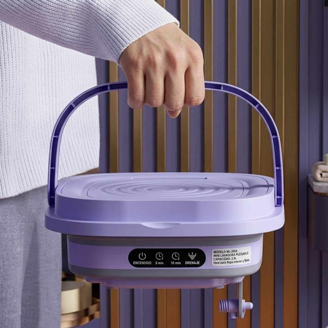 LavaFácil™ - Lavadora Portátil Para Tus Prendas Fácilmente, Sin Lavar a Mano.