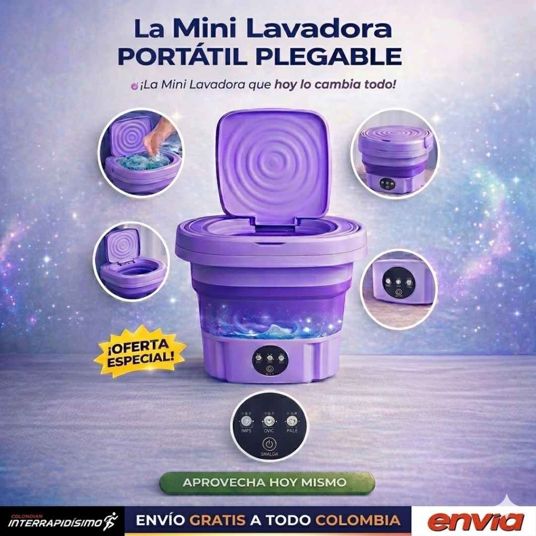 LavaFácil™ - Lavadora Portátil Para Tus Prendas Fácilmente, Sin Lavar a Mano.