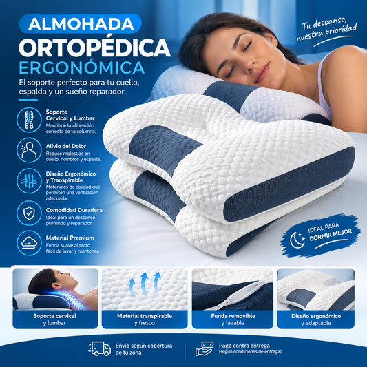 Almohada RelaxPro™ - Tu Descanso Empieza Aquí